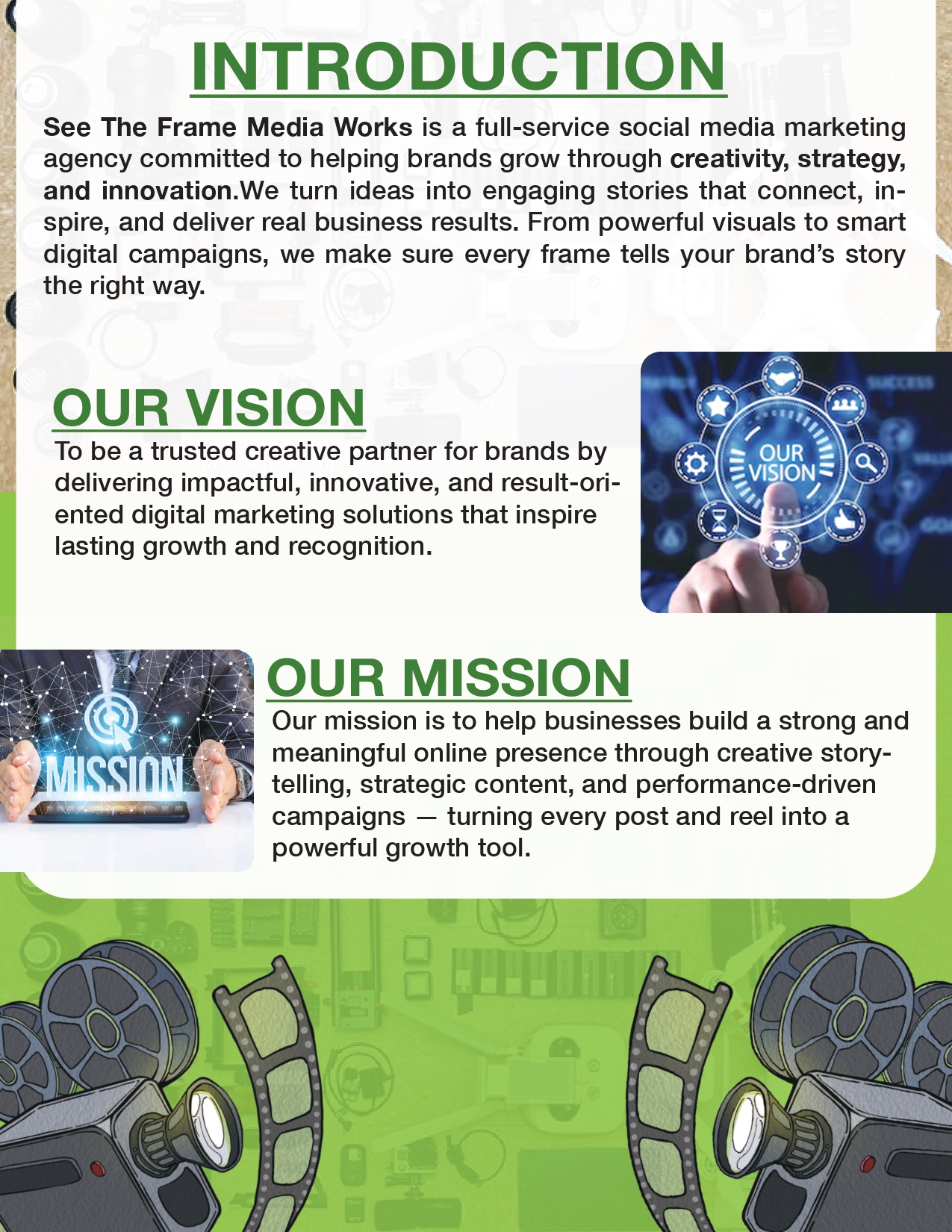 See The Frame Media Works - Page 2 Intro & Vision